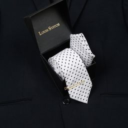 LOUIS STITCH Men's Italian Silk Necktie Accessory Gift Set-image-26