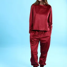 Freehand by The Indian Garage Co Round Neck T-shirt With Joggers-picture-33