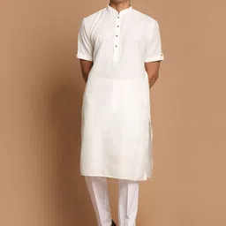 VASTRAMAY Men Solid Kurta with Pyjamas-20