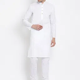 VASTRAMAY Mandarin Collar Kurta with Churidar-image-58