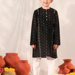 VASTRAMAY Boys Regular Kurta with Pyjamas-35