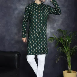 Anouk Ethnic Motifs Printed Kurta With Pyjama-31