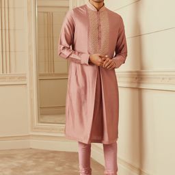 Tasva Men Front Box Pleated Kurta Set-picture-14