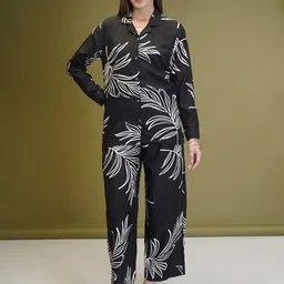 LeeliPeeri Designer Printed Shirt & Palazzos Co-Ord Set-image-8
