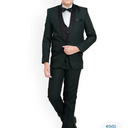 BAESD Boys 4-Piece Textured Suit Set-image-86