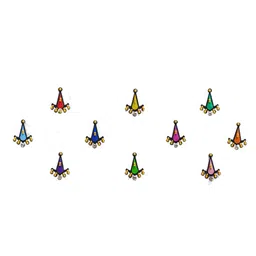 Comet Busters 10 Pcs Embellished Reusable Designer Bindis - Multicoloured image 2