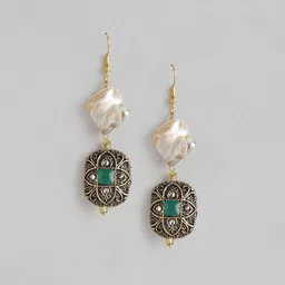 Anouk Gold-Plated Stones-Studded & Beaded Layered Jewellery Set image 3