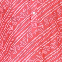 JBN Creation Boys Bandhani Printed Kurta with Pyjamas image 4