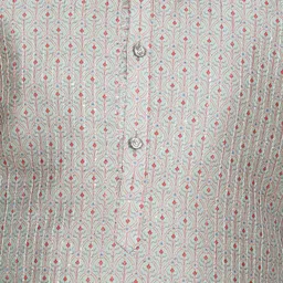 BAESD Boys Ethnic Motifs Printed Regular Sequinned Kurta with Pyjamas image 3