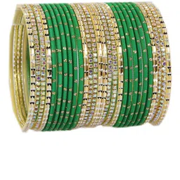 NMII Set Of 28 Glitter Detailed Stone-Stuuded Bangles Set image 3