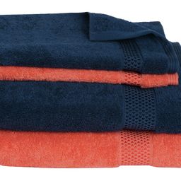 SPACES Red & Blue Cotton Towel Set image 5