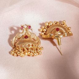 Rubans 22k Gold-Plated Artificial Stone Jewellery Set image 5