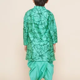 Sethukrishna Boys Abstract Printed Regular Kurta With Dhoti Pants image 4
