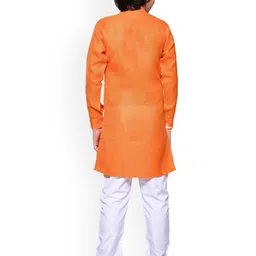 BAESD Boys Abstract Printed Band Collar Kurta With Pyjamas image 4
