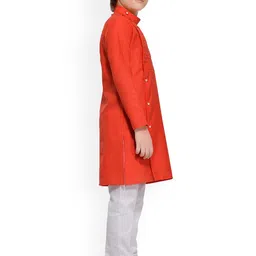 BAESD Boys Checked Regular Kurta with Pyjamas image 4
