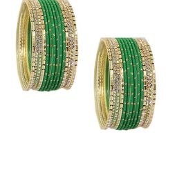 NMII Set Of 28 Glitter Detailed Stone-Stuuded Bangles Set image 4