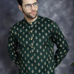 Anouk Ethnic Motifs Printed Kurta With Pyjama image 4