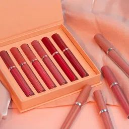 FEELHIGH Set of 6 Long Lasting Matte Liquid Lipstick 2 ml each - Shade A image 2