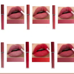 FEELHIGH Set of 6 Long Lasting Matte Liquid Lipstick 2 ml each - Shade A image 3