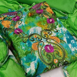 SHADOW & SAINING Abstract Printed Embridered Unstitched Dress Material-image-98