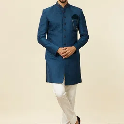 Manyavar Men Brocade Sherwani Set-picture-29