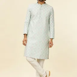 Manyavar Men Ethnic Motifs Printed Regular Kurta with Pyjamas-21