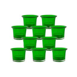 Homesake Set Of 10 Green Tea Light Candle Holders-14