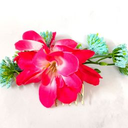 Hair Flare Women Pink & Green Hair Accessory Set of-image-9