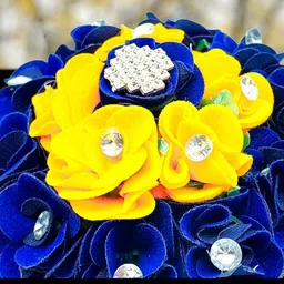 DIAN Women Blue & Yellow Embellished Hair Accessory Set-image-95