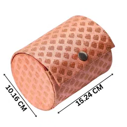 RR Crafts Set of 2 Peach & Green Printed Bangle Case Organisers image 3