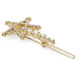 Accessorize Stone-Studded and beaded Sparkle Star Clip image 3