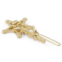 Accessorize Stone-Studded and beaded Sparkle Star Clip image 5
