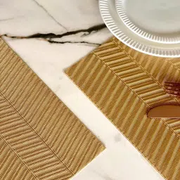 Mason Home 6-Pcs Textured Rectangular Heat Resistant Chevron Table Mats image 3