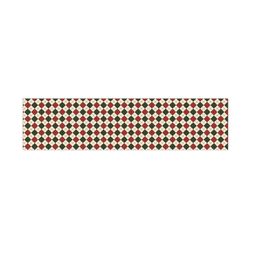 THEYAYACAFE  Red & Off White 7 Pieces Printed Tablemats & Table Runner image 4