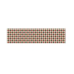 THEYAYACAFE Red & Black 7 Pieces Geometric Tablemats & Table Runner image 4
