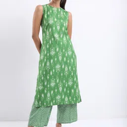 Vishudh Ethnic Motifs Printed Straight Kurta with Palazzos-23