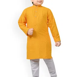 BAESD Boys Ethnic Motifs Regular Sequinned Kurta With Pyjamas-32