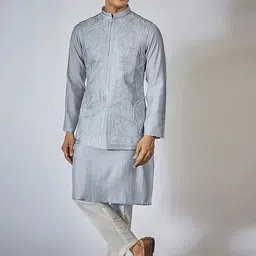RNG Safawala Ethnic Motifs Embroidered Thread Work Pure Cotton Kurta With Trouser-picture-45
