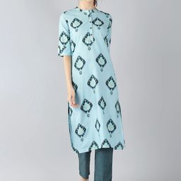 KALINI Women Ethnic Motifs Printed Regular Kurta with Trousers-image-25