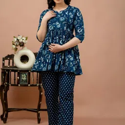 KALINI Printed Maternity Tunic With Trousers Set-image-97