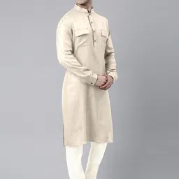 TheEthnic.Co Mandarin Collar Kurta With Pyjamas-37
