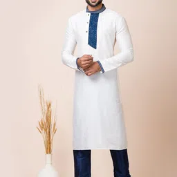 ROOTED LIBAAS Yoke Design Regular Sequinned Straignt Kurta With Churidar-picture-52