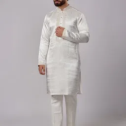sven suits Men Floral Regular Kurta with Trousers-image-25