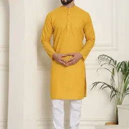 SOJANYA Geometric Embroidered Thread Work Pure Cotton Straight Kurta With Churidar-image-46