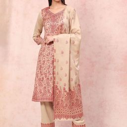 Rangriti Women Floral Printed Regular Kurta with Palazzos & With Dupatta-picture-47