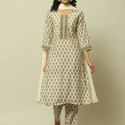 Rangriti Women Ethnic Motifs Printed Regular Kurta with Trousers & With Dupatta-20
