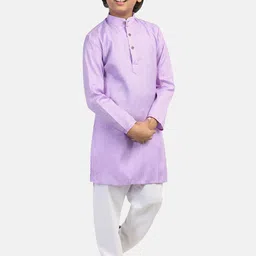 TAHVO Boys Pure Cotton Kurta With Pyjamas-37