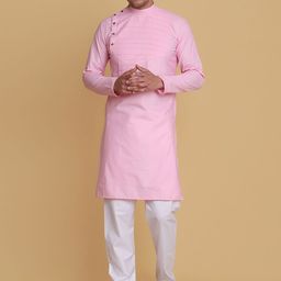 TAHVO Regular Pure Cotton Kurta with Pyjamas-picture-11