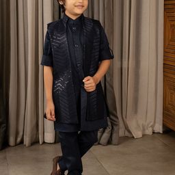 Ministitch Boys Regular Kurta with Pyjamas-15