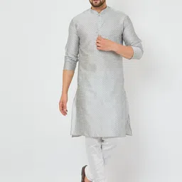 Armaan Ethnic Men Pure Silk Kurta with Churidar-image-20